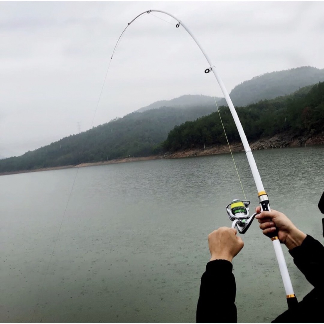 釣り竿 釣竿 ロッド カーボン 2.4m 海釣り 川釣り 1本 白 釣具 釣り竿 釣竿 ロッド カーボン 2.4m 海釣り 川釣り 1本 白 釣具