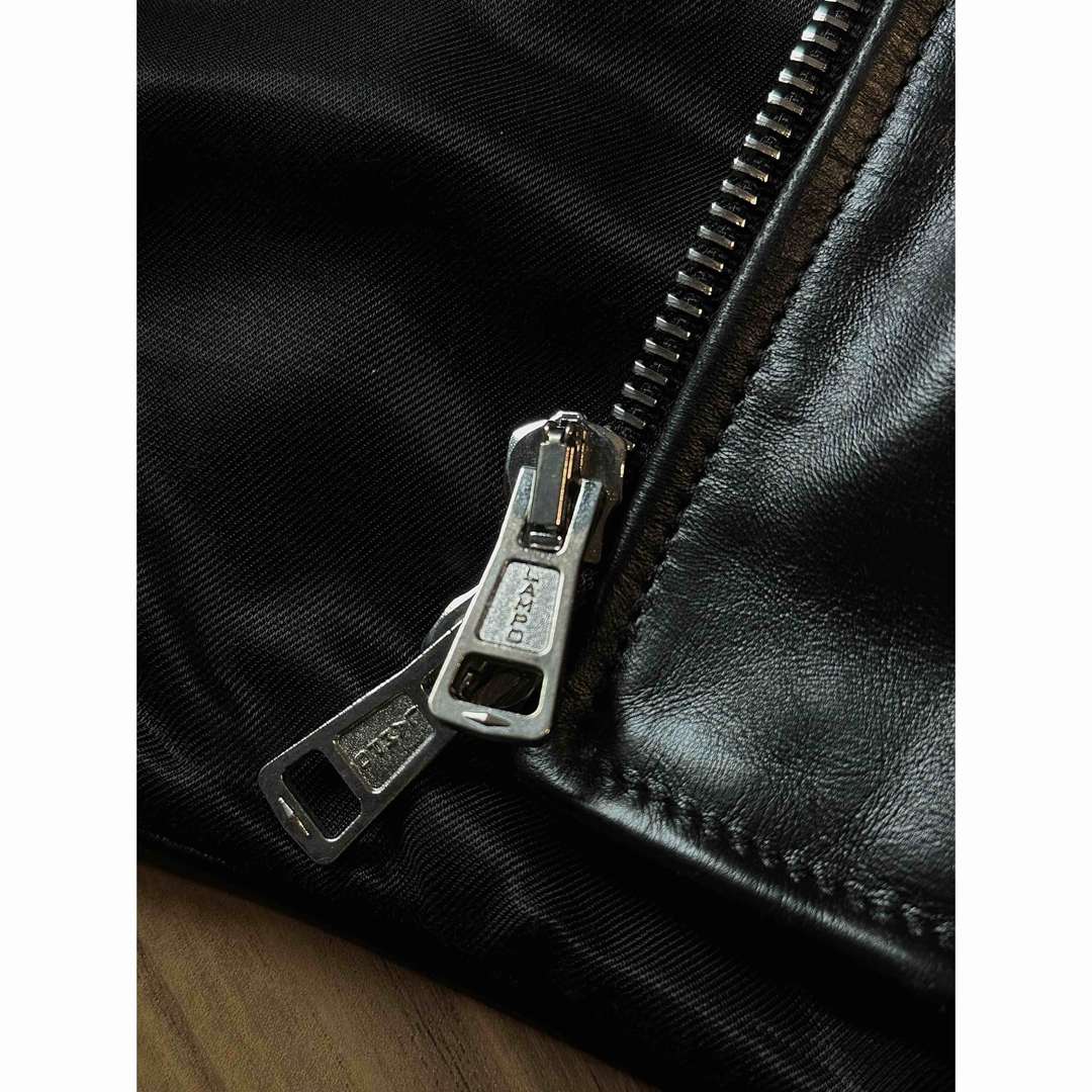 OUR LEGACY レザーダブルライダースジャケット ブラックの通販 OUR LEGACY レザーダブルライダースジャケット ブラックの通販