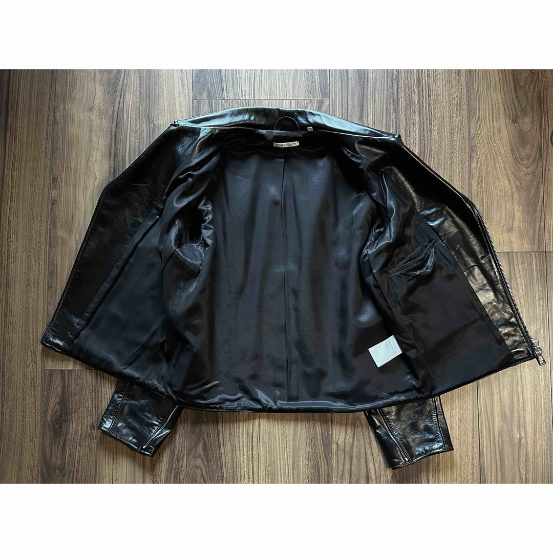 OUR LEGACY レザーダブルライダースジャケット ブラックの通販 OUR LEGACY レザーダブルライダースジャケット ブラックの通販