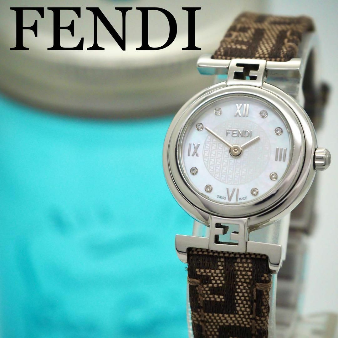 FENDI - 728 FENDI フェンディ時計 レディース腕時計 8Pダイヤ FENDI - 728 FENDI フェンディ時計 レディース腕時計 8Pダイヤ