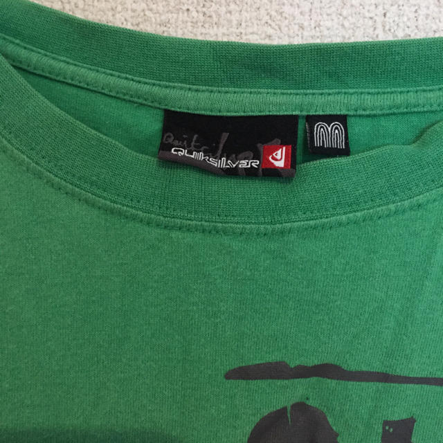 QUIKSILVER(クイックシルバー)のQUICKSILVERクイックシルバーロンTグリーンM長袖 メンズのトップス(Tシャツ/カットソー(七分/長袖))の商品写真