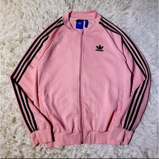 adidas - ☆adidasトラックジャケット☆ATPピンクXL刺繍希少の adidas - ☆adidasトラックジャケット☆ATPピンクXL刺繍希少の