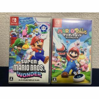 ニンテンドースイッチ(Nintendo Switch)のスーパーマリオブラザーズ ワンダー マリオ+ラビッツ キングダムバトル ソフト(家庭用ゲームソフト)