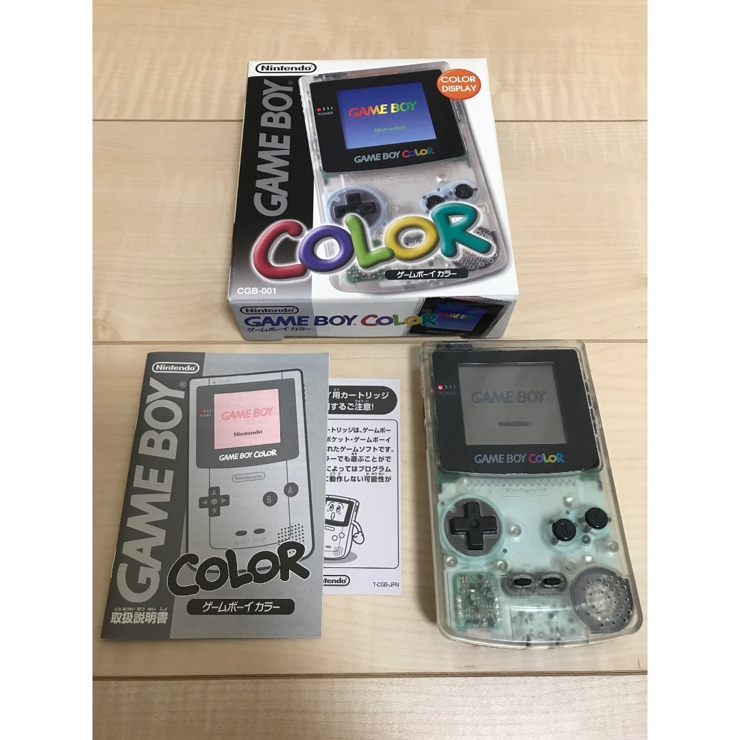 【希望者のみラッピング無料】 レア動作確認済み✨箱•説明書付ゲームボーイカラークリア✨即日 Nintendo Switch