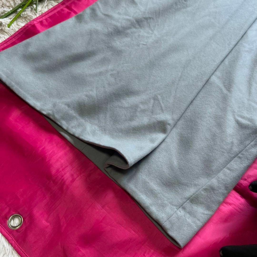 美品】YOKO CHAN 膝丈ワンピース グレー 七分袖 36 美品】YOKO CHAN 膝丈ワンピース グレー 七分袖 36