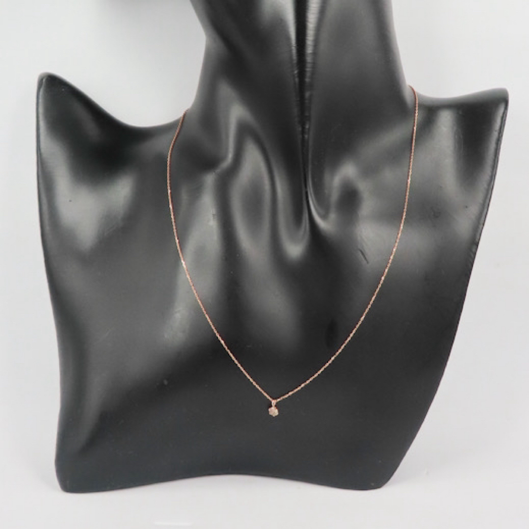 K18PG 天気ダイヤモンド0.10ctネックレス 一粒 ダイヤネックレス K18PG 天気ダイヤモンド0.10ctネックレス 一粒 ダイヤネックレス