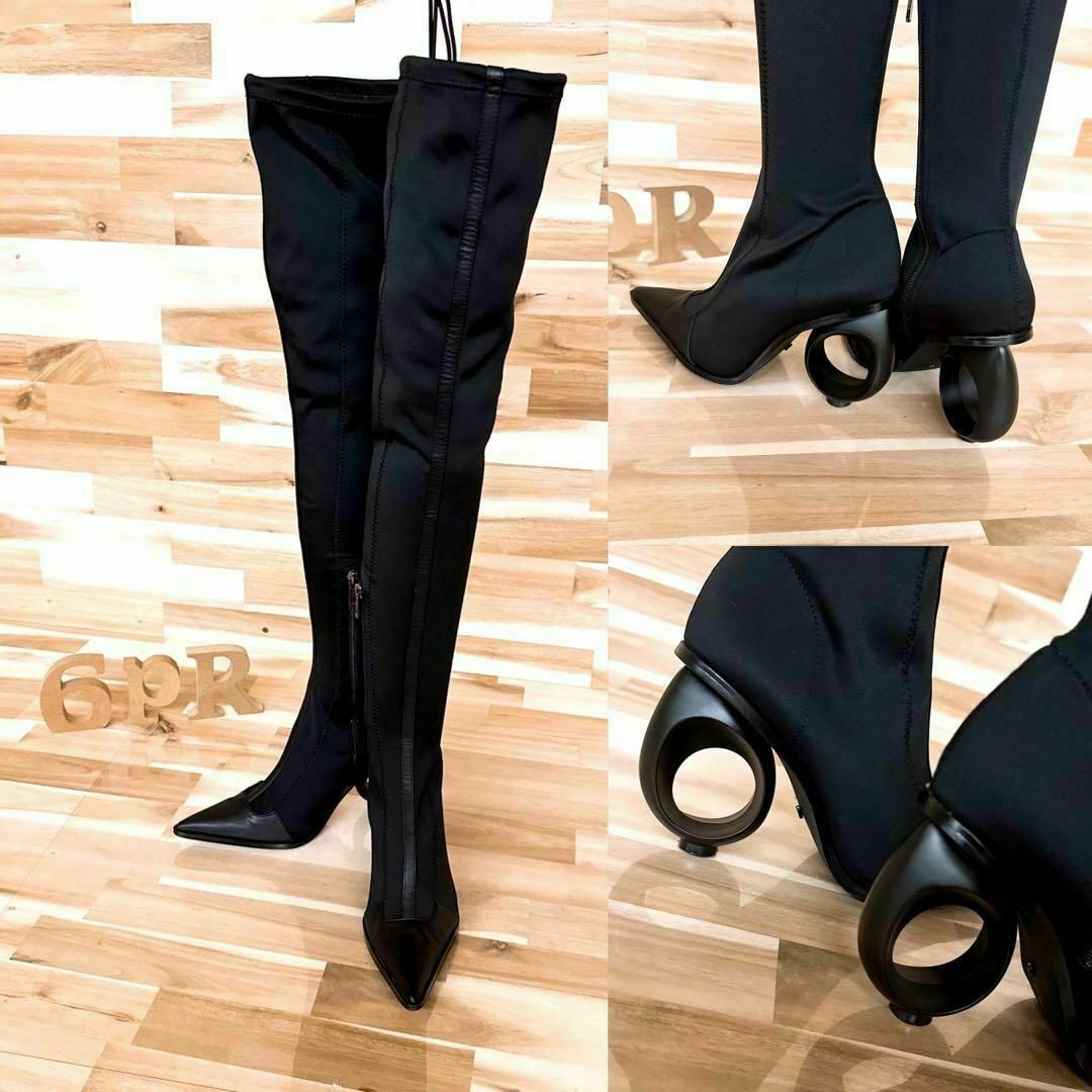 Yellow boots - 廃番【イエロー】サークル ヒール デザイン Yellow boots - 廃番【イエロー】サークル ヒール デザイン