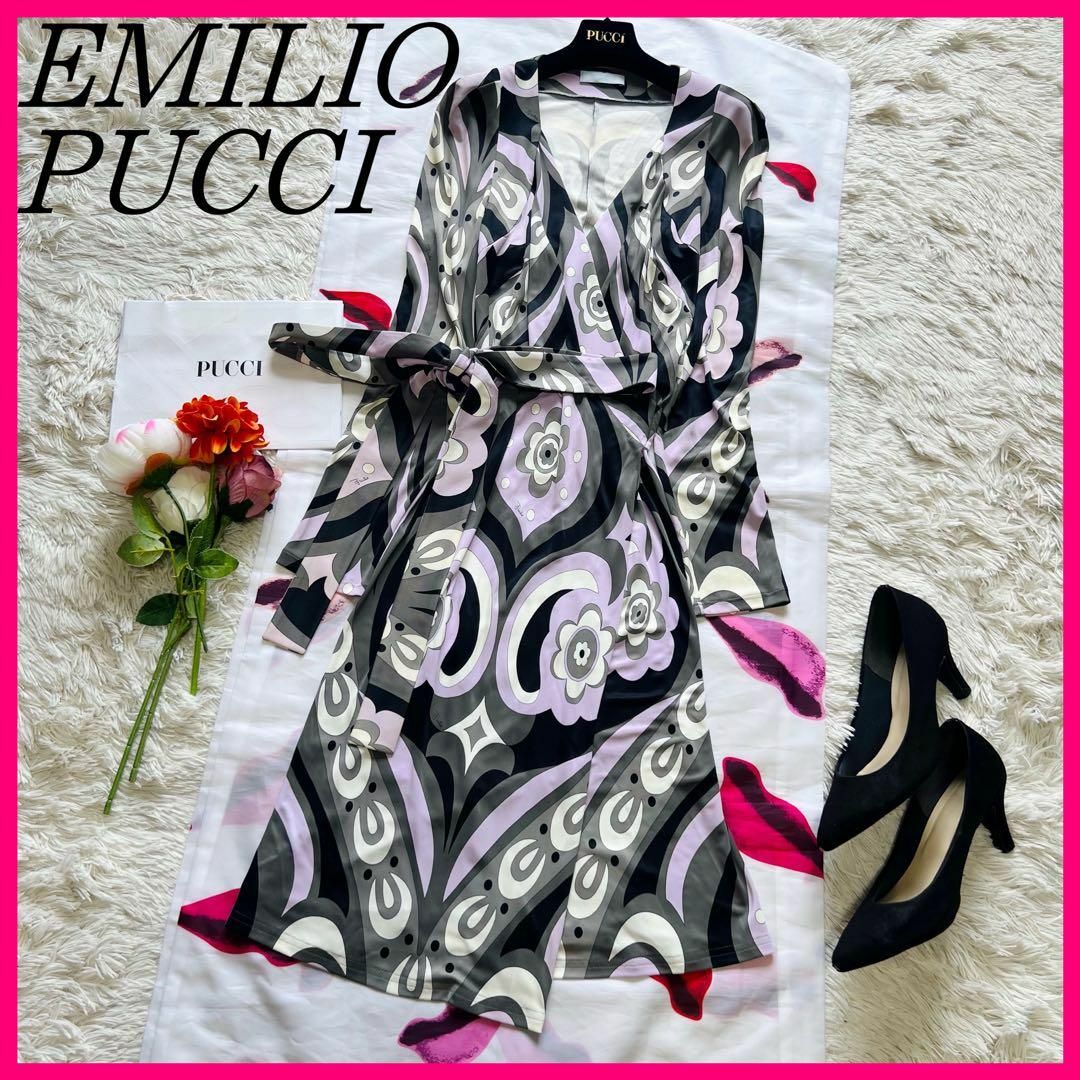 EMILIO PUCCI - 【美品】EMILIO PUCCI プッチ柄 ロング EMILIO PUCCI - 【美品】EMILIO PUCCI プッチ柄 ロング