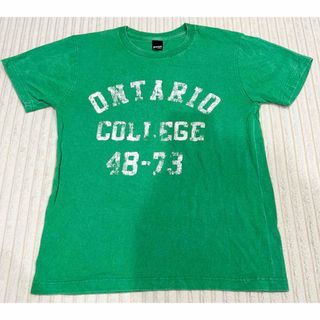 デザインティーシャツストアグラニフ(Design Tshirts Store graniph)のgraniph グラニフ Tシャツ 綿100% グリーン ウォッシュ加工(Tシャツ/カットソー(半袖/袖なし))