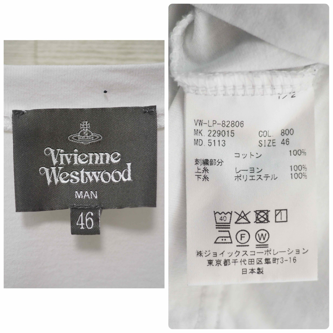 Vivienne Westwood - VIVIENNE WESTWOOD MAN ローズ刺繍Tシャツ Vivienne Westwood - VIVIENNE WESTWOOD MAN ローズ刺繍Tシャツ