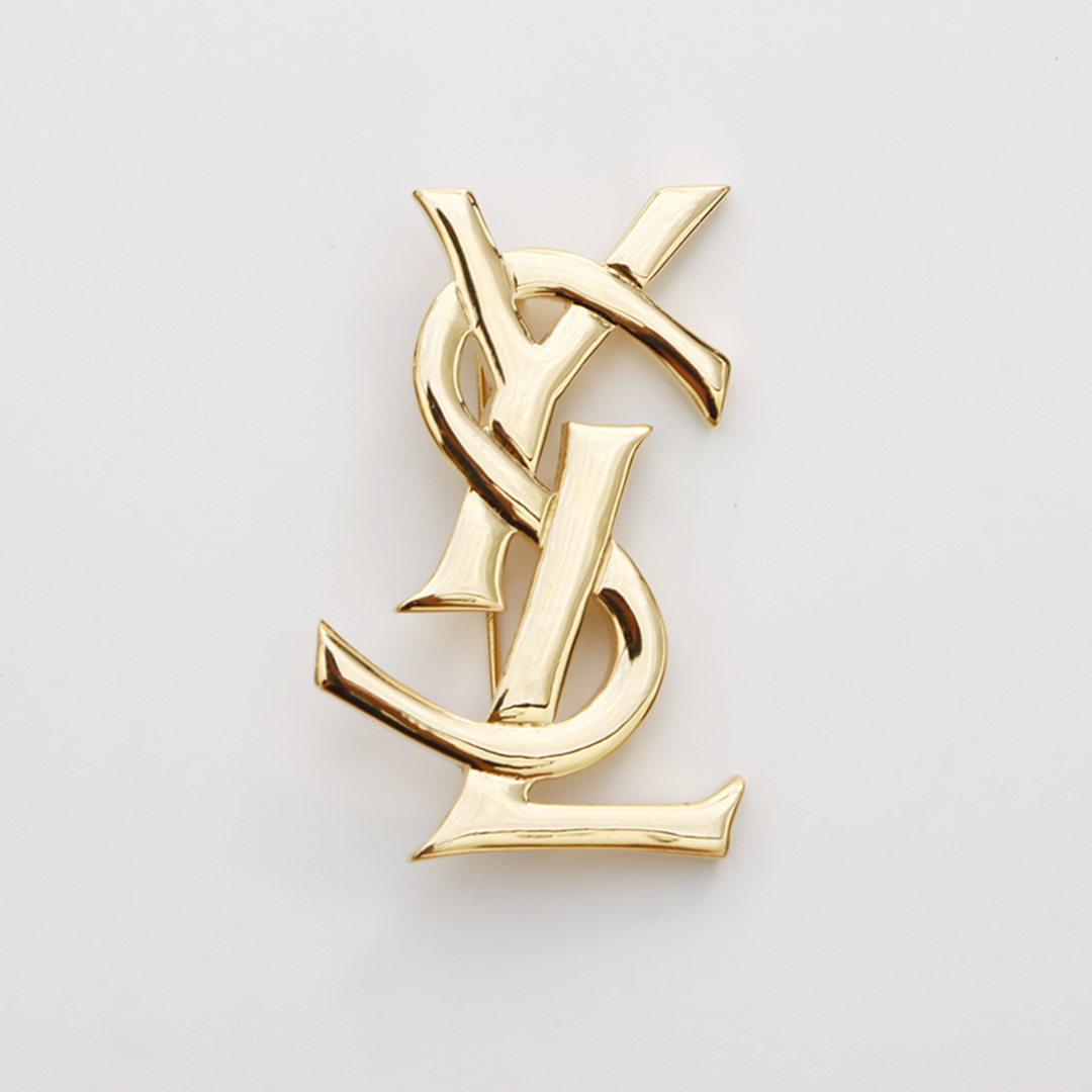 【楽ギフ_のし宛書】 SAINT LAURENT - イヴ・サンローラン YSL YSL ロゴ ブローチの その他