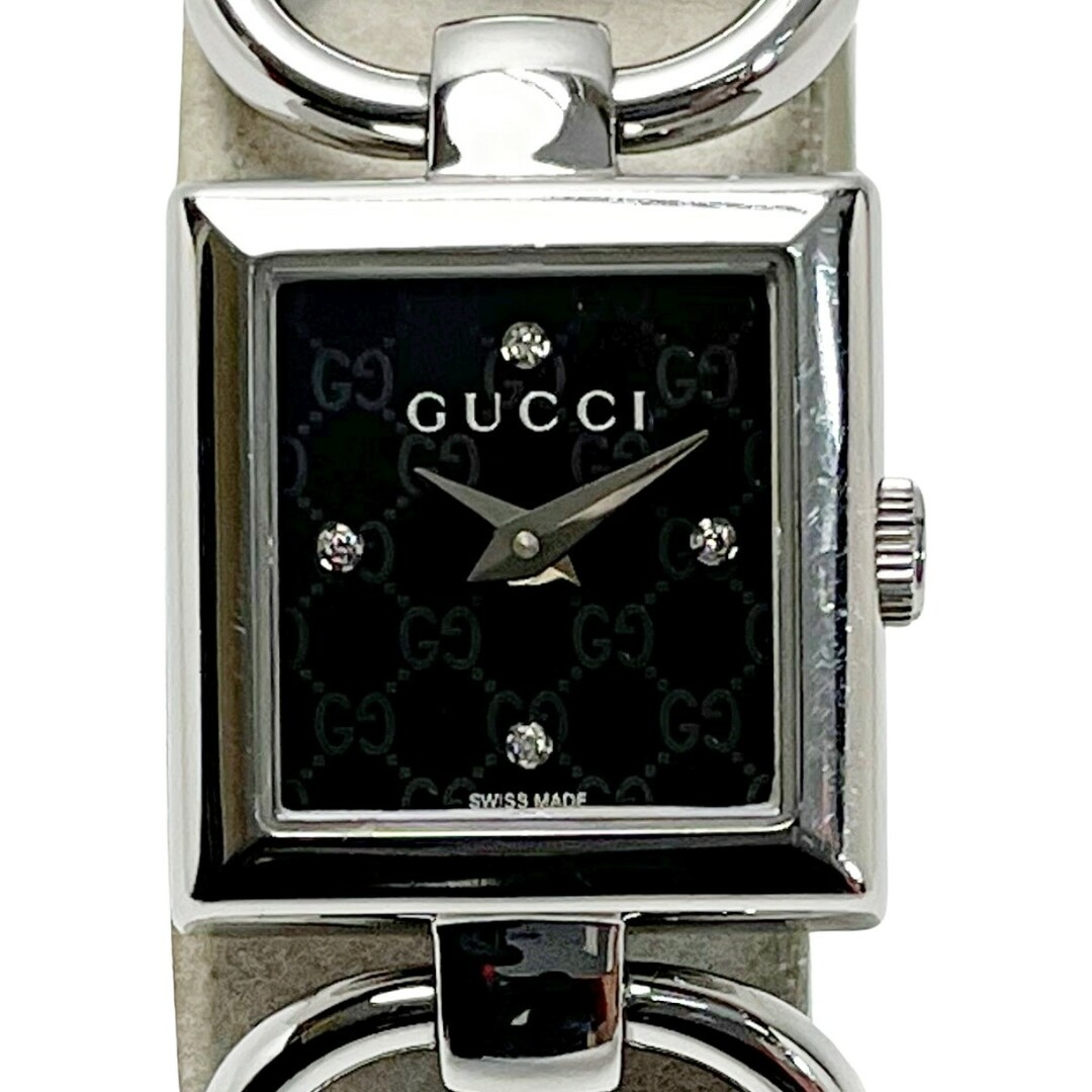GUCCI - GUCCI グッチ トルナヴォーニ 120 4Pダイヤ シルバー GUCCI - GUCCI グッチ トルナヴォーニ 120 4Pダイヤ シルバー