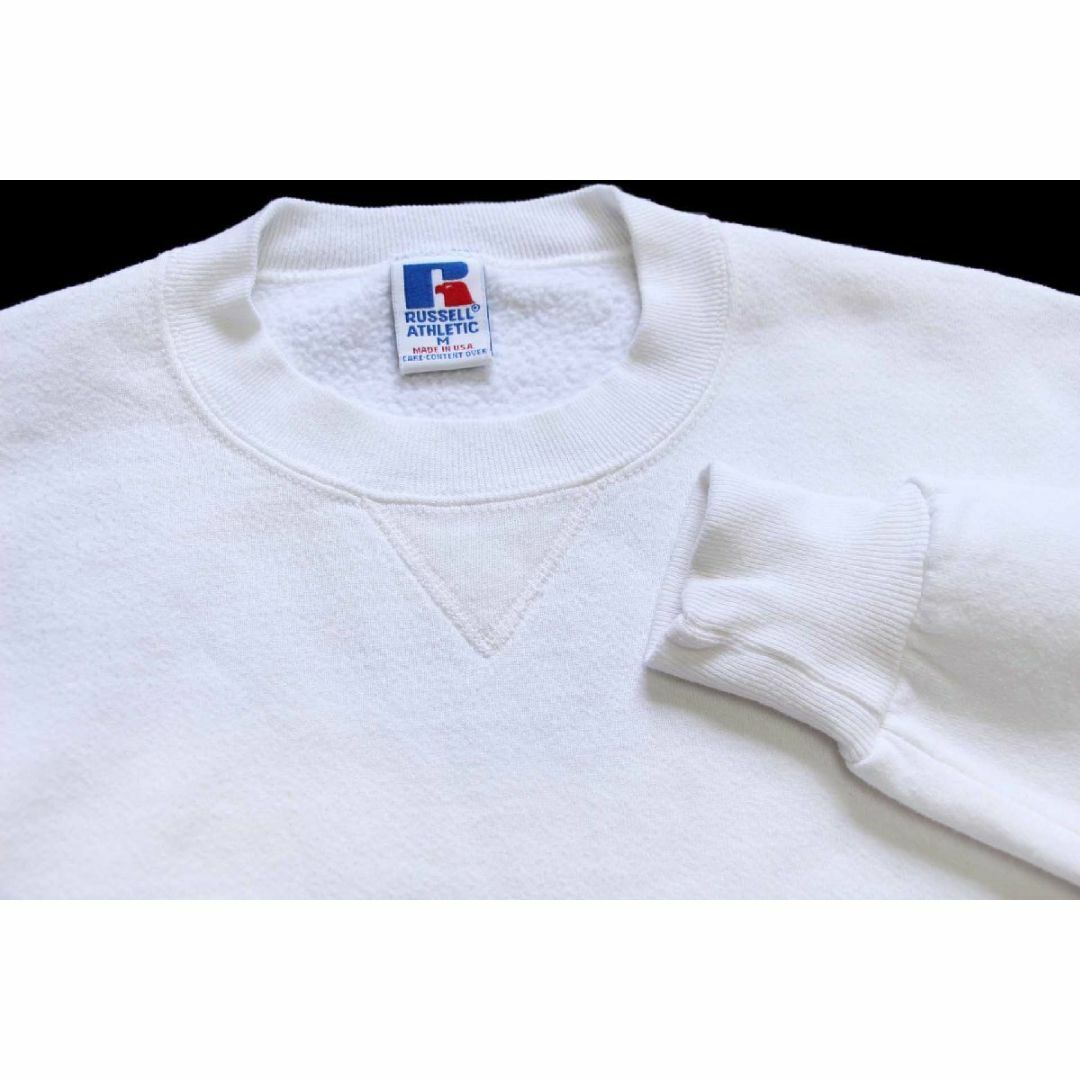 Russell Athletic - 90s USA製 RUSSELLラッセル 無地 前V Russell Athletic - 90s USA製 RUSSELLラッセル 無地 前V