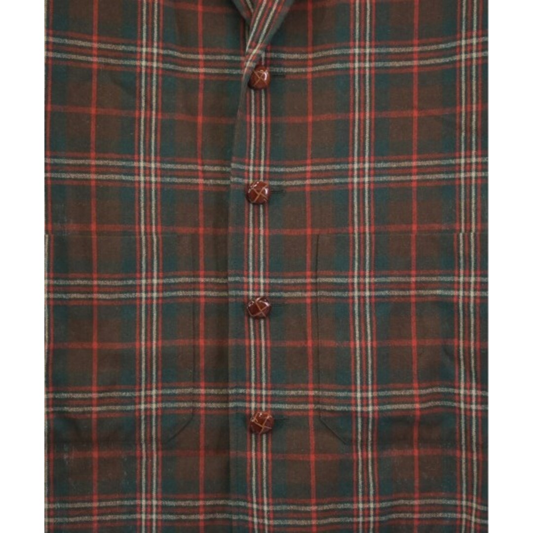 GUCCI グッチ チェスターコート 44(S位) 赤x緑x白等(チェック GUCCI グッチ チェスターコート 44(S位) 赤x緑x白等(チェック