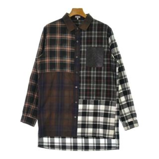 LOEWE - LOEWE ロエベ カジュアルシャツ 38(S位) 黒x白x茶等 LOEWE - LOEWE ロエベ カジュアルシャツ 38(S位) 黒x白x茶等