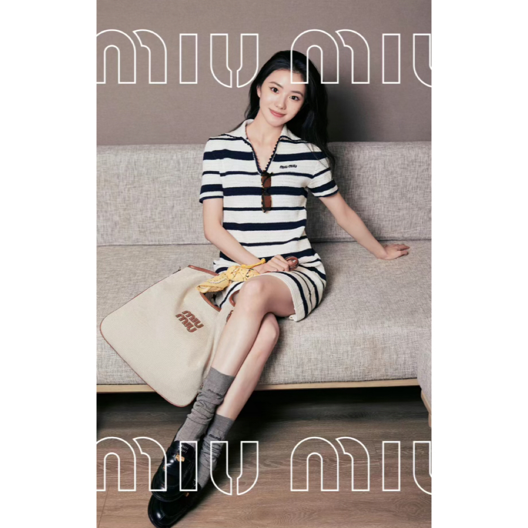 MIU MIU - miu miu 日本未入荷ニットポロシャツトップス