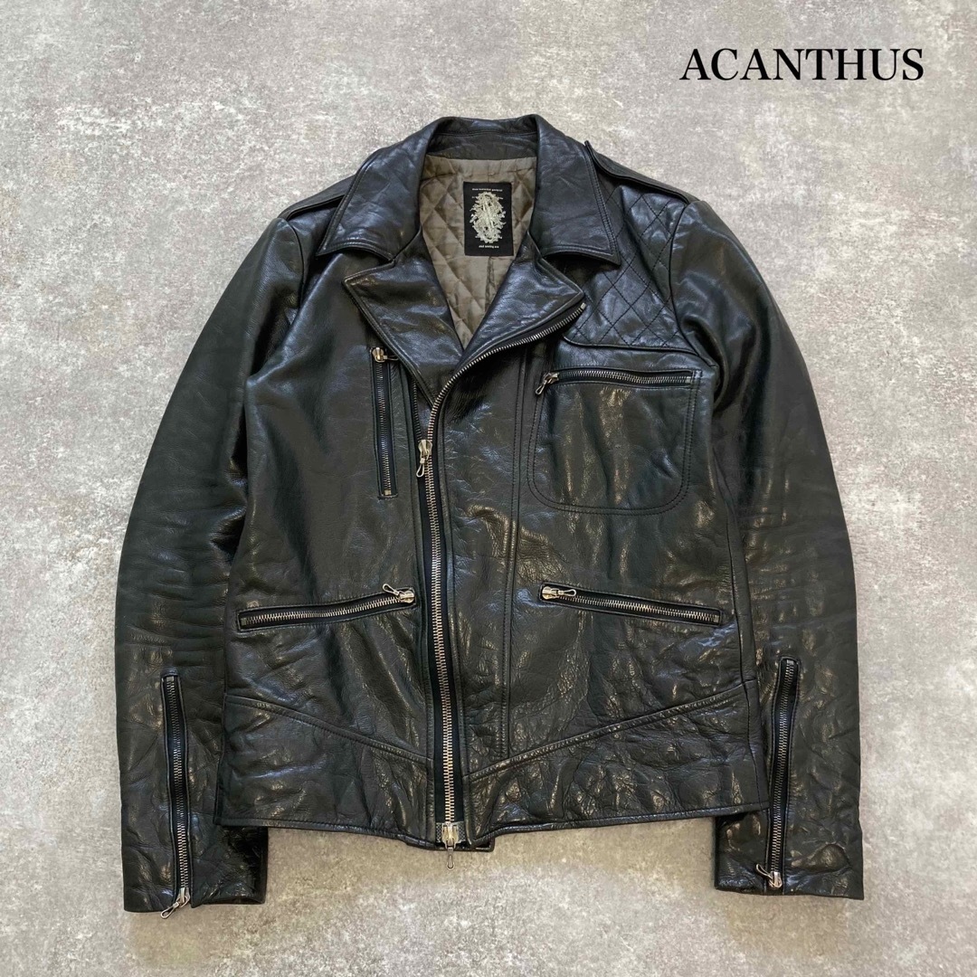 ACANTHUS / アカンサス】カウハイドレザー ダブルライダース ACANTHUS / アカンサス】カウハイドレザー ダブルライダース