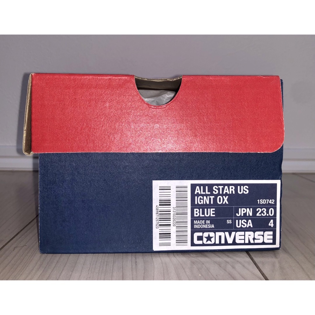 CONVERSE - 23cm 新品 CONVERSE ALL STAR US OX フレイム 青 炎 CONVERSE - 23cm 新品 CONVERSE ALL STAR US OX フレイム 青 炎