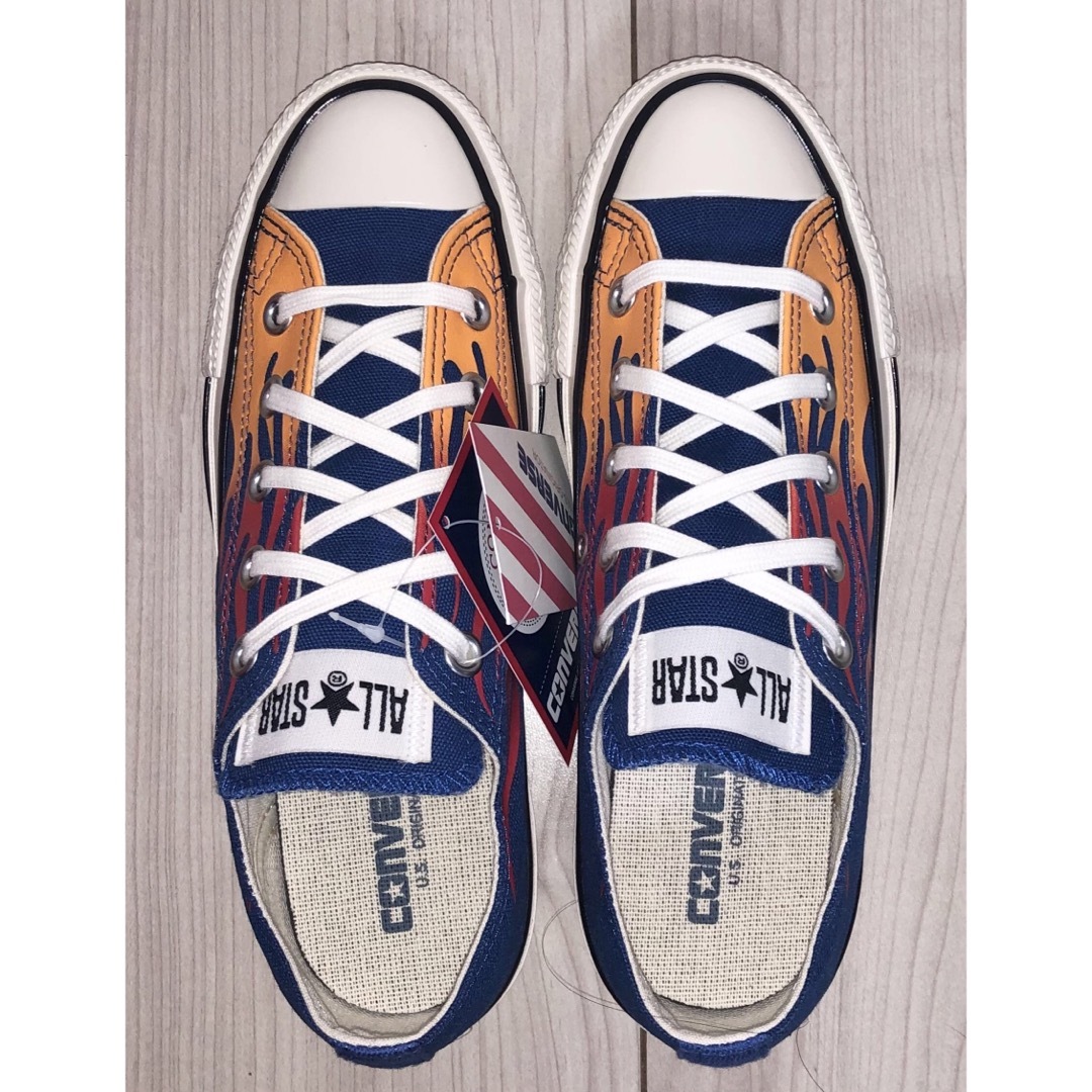 CONVERSE - 23cm 新品 CONVERSE ALL STAR US OX フレイム 青 炎 CONVERSE - 23cm 新品 CONVERSE ALL STAR US OX フレイム 青 炎