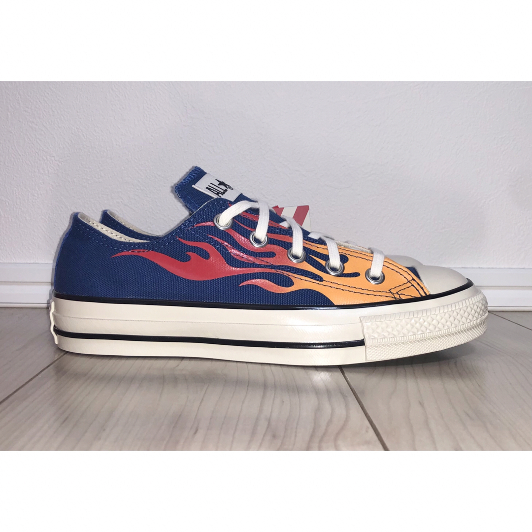 CONVERSE - 23cm 新品 CONVERSE ALL STAR US OX フレイム 青 炎 CONVERSE - 23cm 新品 CONVERSE ALL STAR US OX フレイム 青 炎