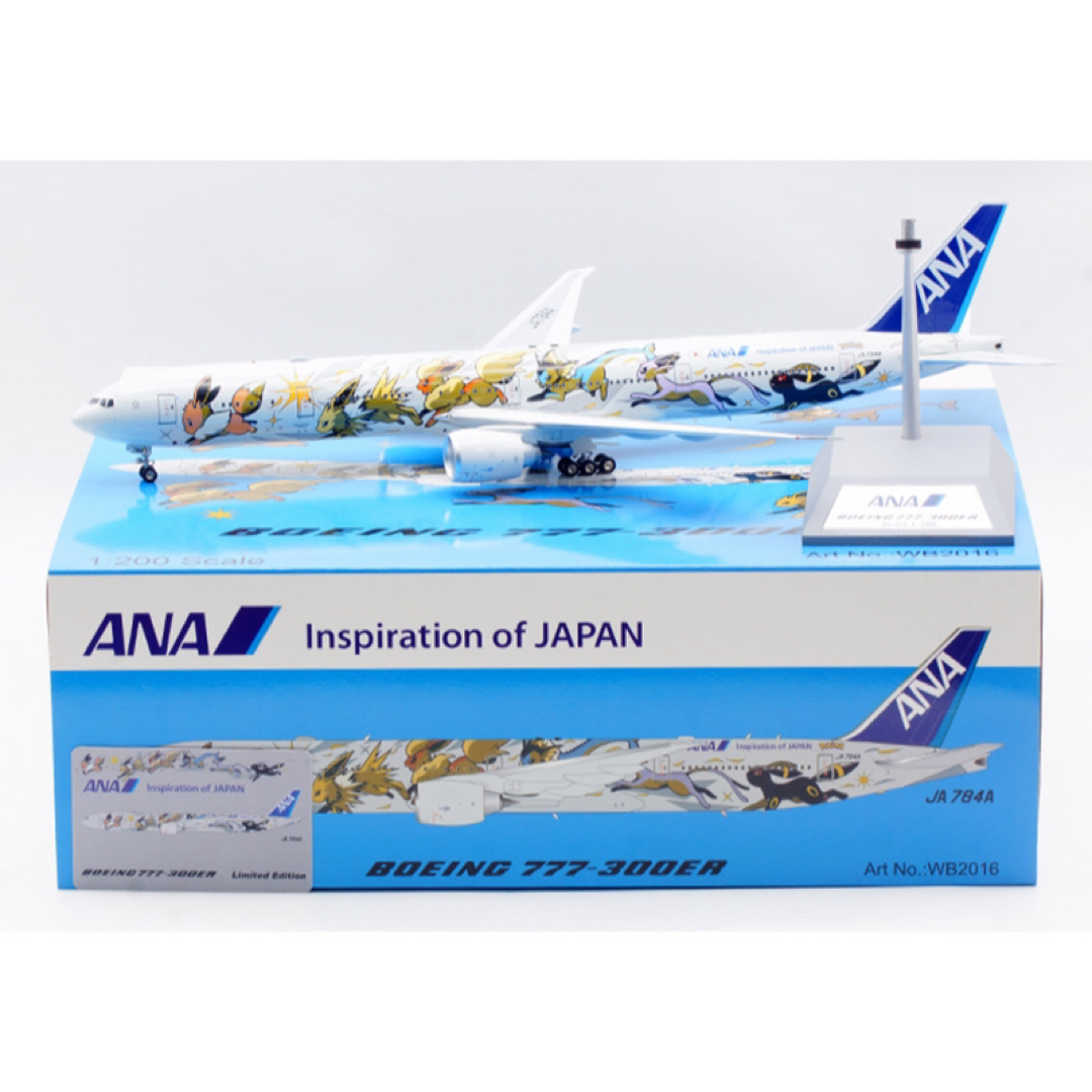 新品@全日空B777-300ER JA784A特別塗装ジェット1/200 新品@全日空B777-300ER JA784A特別塗装ジェット1/200