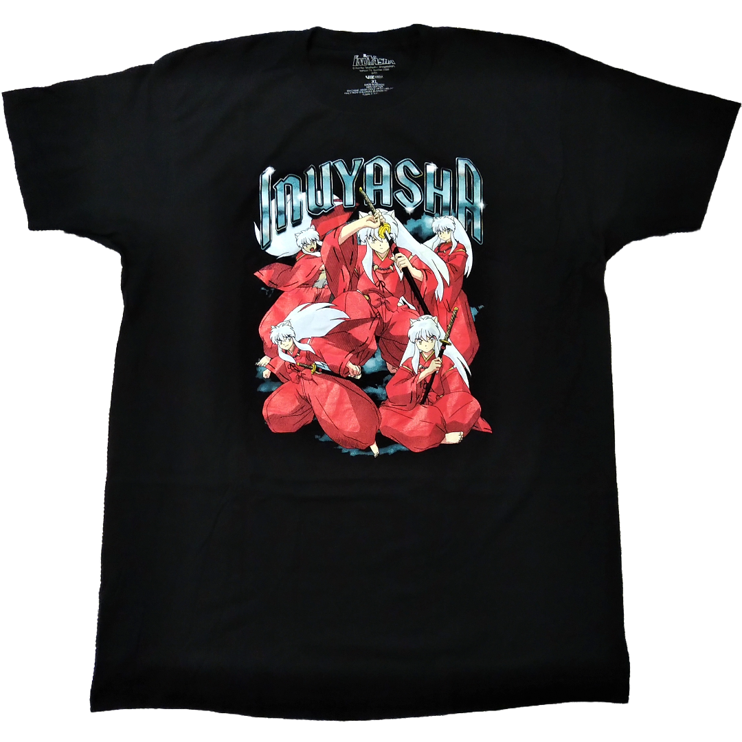 犬夜叉 Tシャツ XLサイズ 黒 アニメTシャツ 海外公式 * 犬夜叉 Tシャツ XLサイズ 黒 アニメTシャツ 海外公式 *