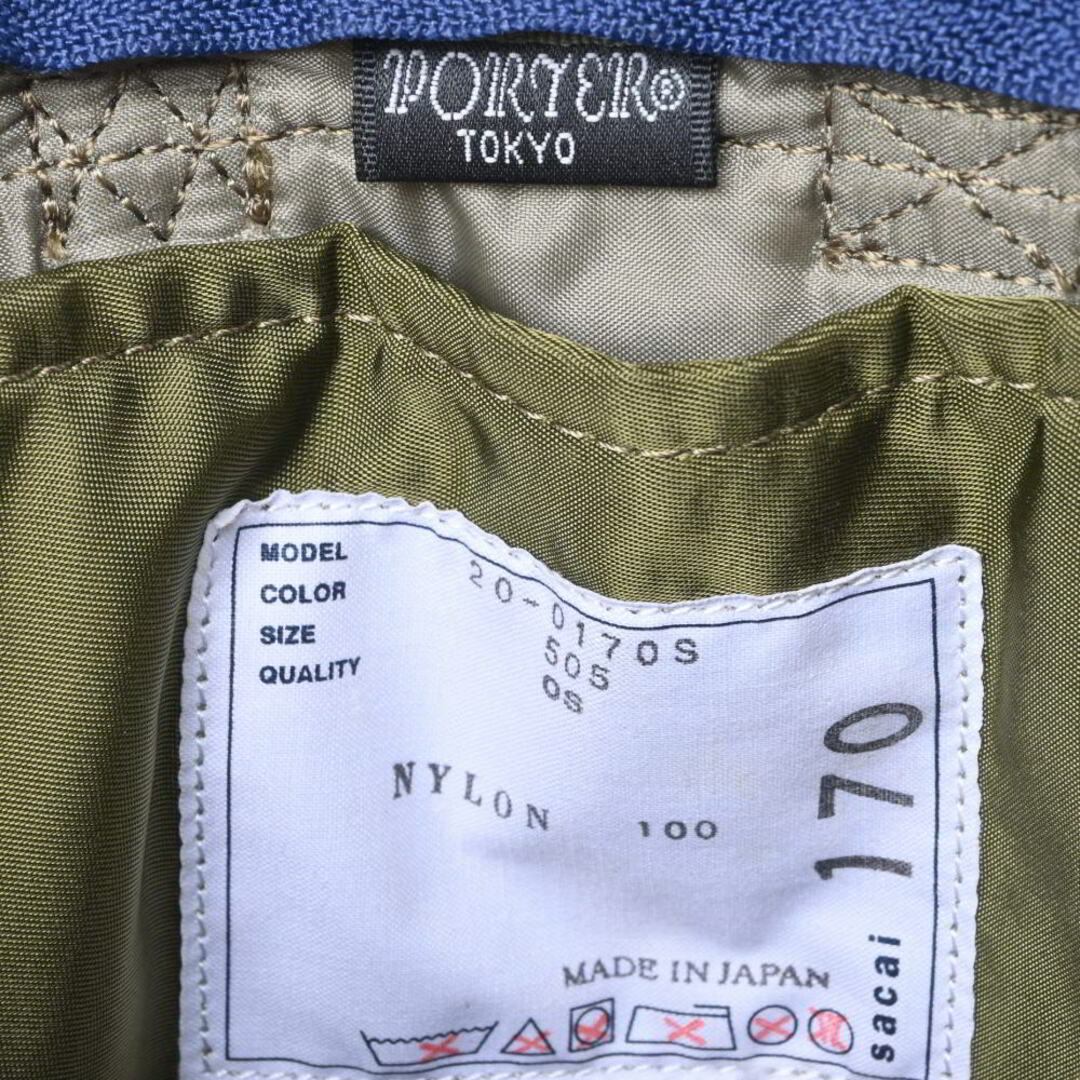 PORTER - PORTER × Sacai ナイロン ミニ ショルダーバッグの通販 PORTER - PORTER × Sacai ナイロン ミニ ショルダーバッグの通販