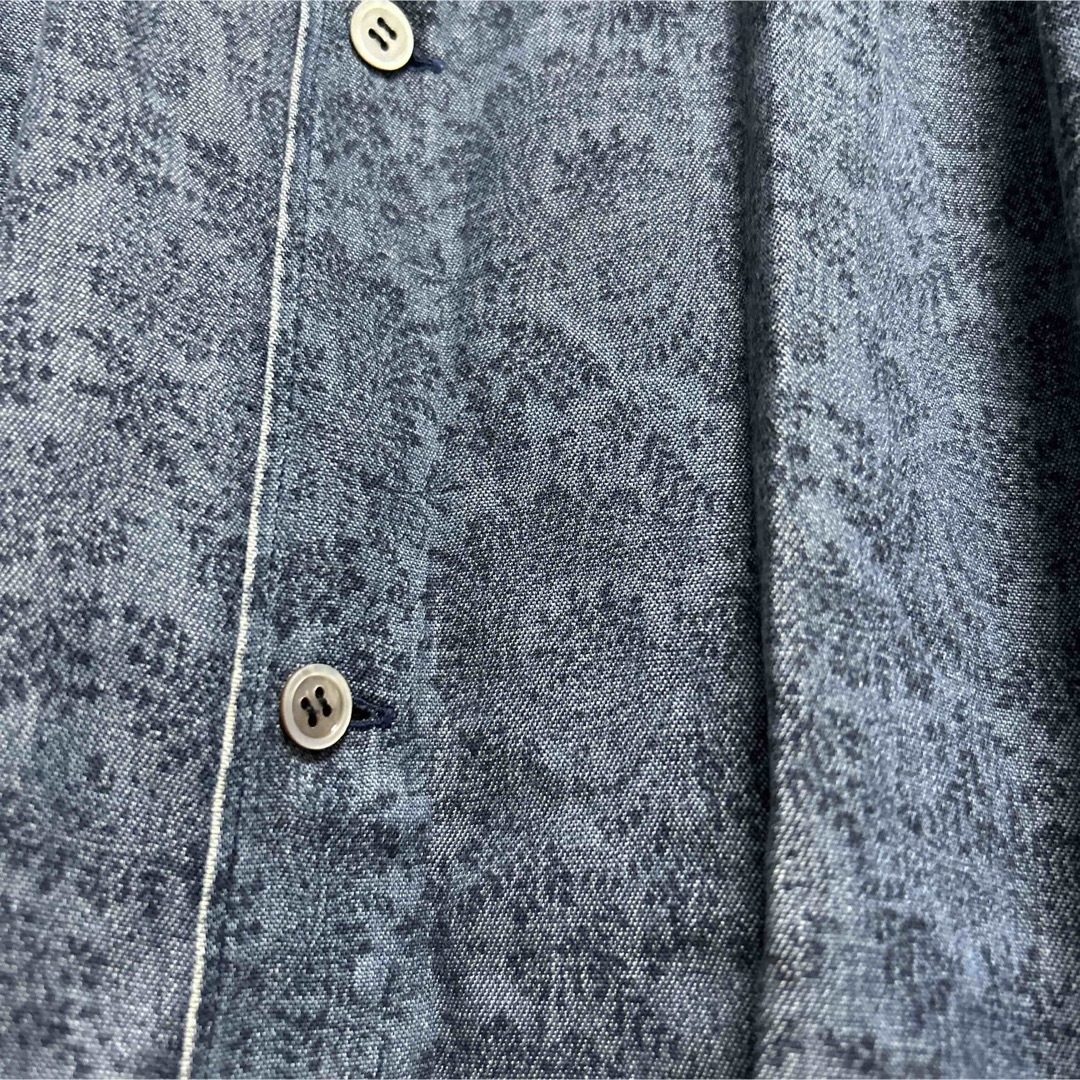Yohji Yamamoto - ヨウジヤマモト 80's 初期 花総柄デニムシャツ Yohji Yamamoto - ヨウジヤマモト 80's 初期 花総柄デニムシャツ