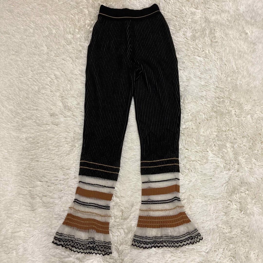ほぼ未使用 マメクロゴウチ Rib Jacquard Kintted Pants ほぼ未使用 マメクロゴウチ Rib Jacquard Kintted Pants