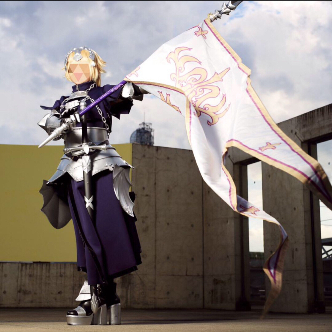 FGO ジャンヌダルク 衣装ウィッグ甲冑旗剣靴セットの通販 by め FGO ジャンヌダルク 衣装ウィッグ甲冑旗剣靴セットの通販 by め