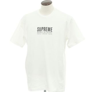 シュプリーム(Supreme)の【中古】シュプリーム Supreme 2024年春夏 Paris Tee コットン クルーネック 半袖Ｔシャツ ホワイト【サイズL】【メンズ】(Tシャツ/カットソー(半袖/袖なし))