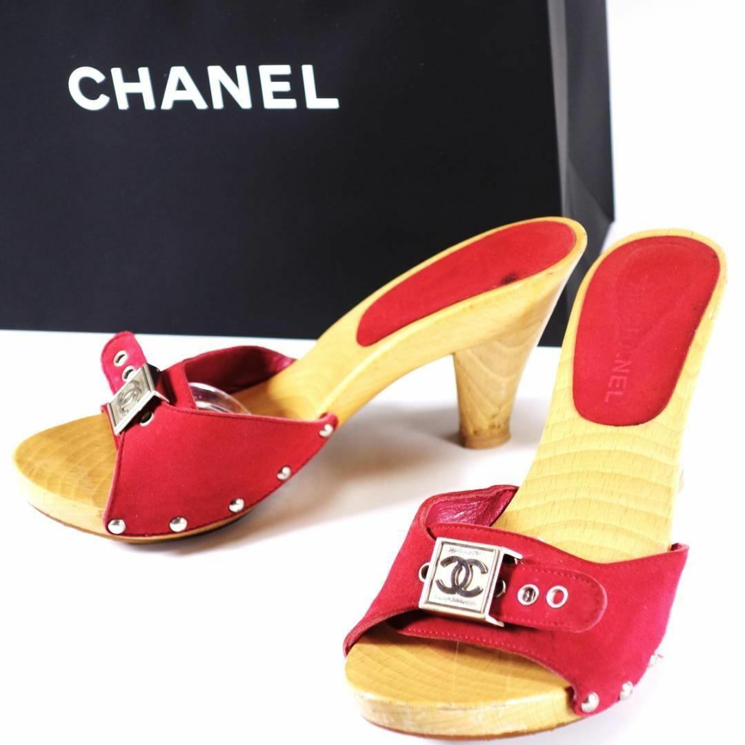 CHANEL ミュール 38 ヒール9cm - 靴 CHANEL ミュール 38 ヒール9cm - 靴