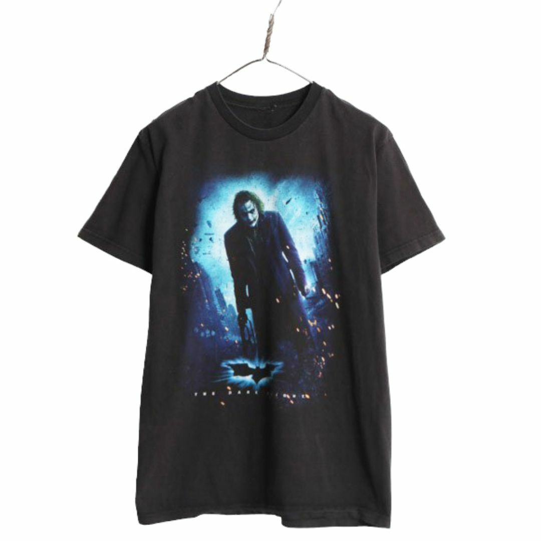 00s ☆ ダークナイト ジョーカー イラスト プリント Tシャツ 00s ☆ ダークナイト ジョーカー イラスト プリント Tシャツ