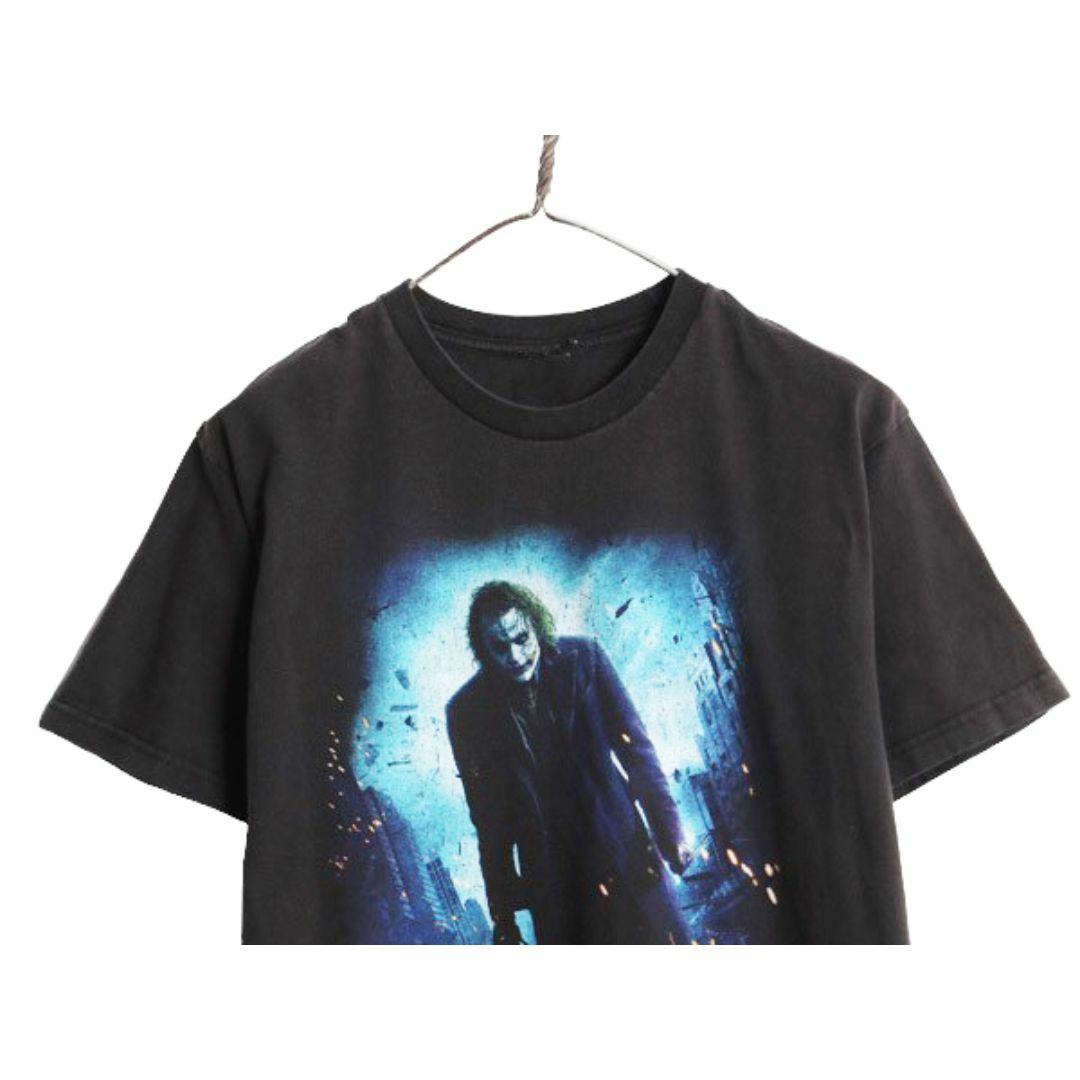 00s ☆ ダークナイト ジョーカー イラスト プリント Tシャツ 00s ☆ ダークナイト ジョーカー イラスト プリント Tシャツ