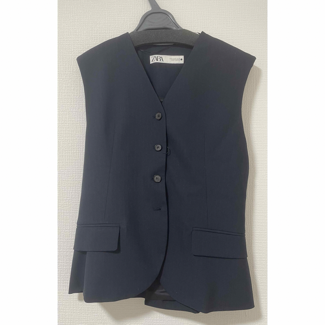 ZARA - ZARA ザラ ZW COLLECTION ピンストライプベスト XSの通販 ZARA - ZARA ザラ ZW COLLECTION ピンストライプベスト XSの通販