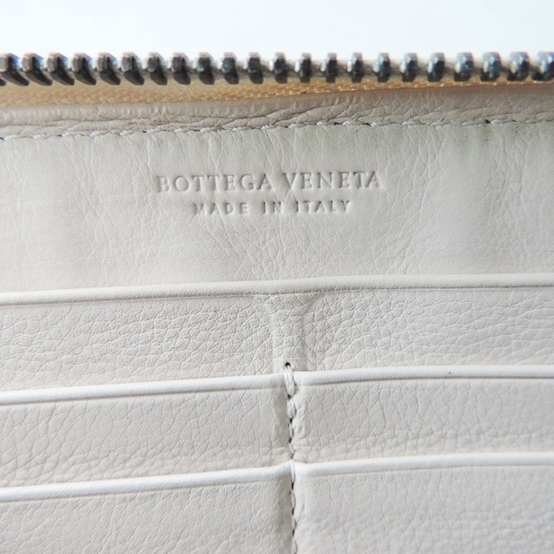 BOTTEGA VENETA(ボッテガヴェネタ) 長財布 - 白×ネイビー×黒 BOTTEGA VENETA(ボッテガヴェネタ) 長財布 - 白×ネイビー×黒
