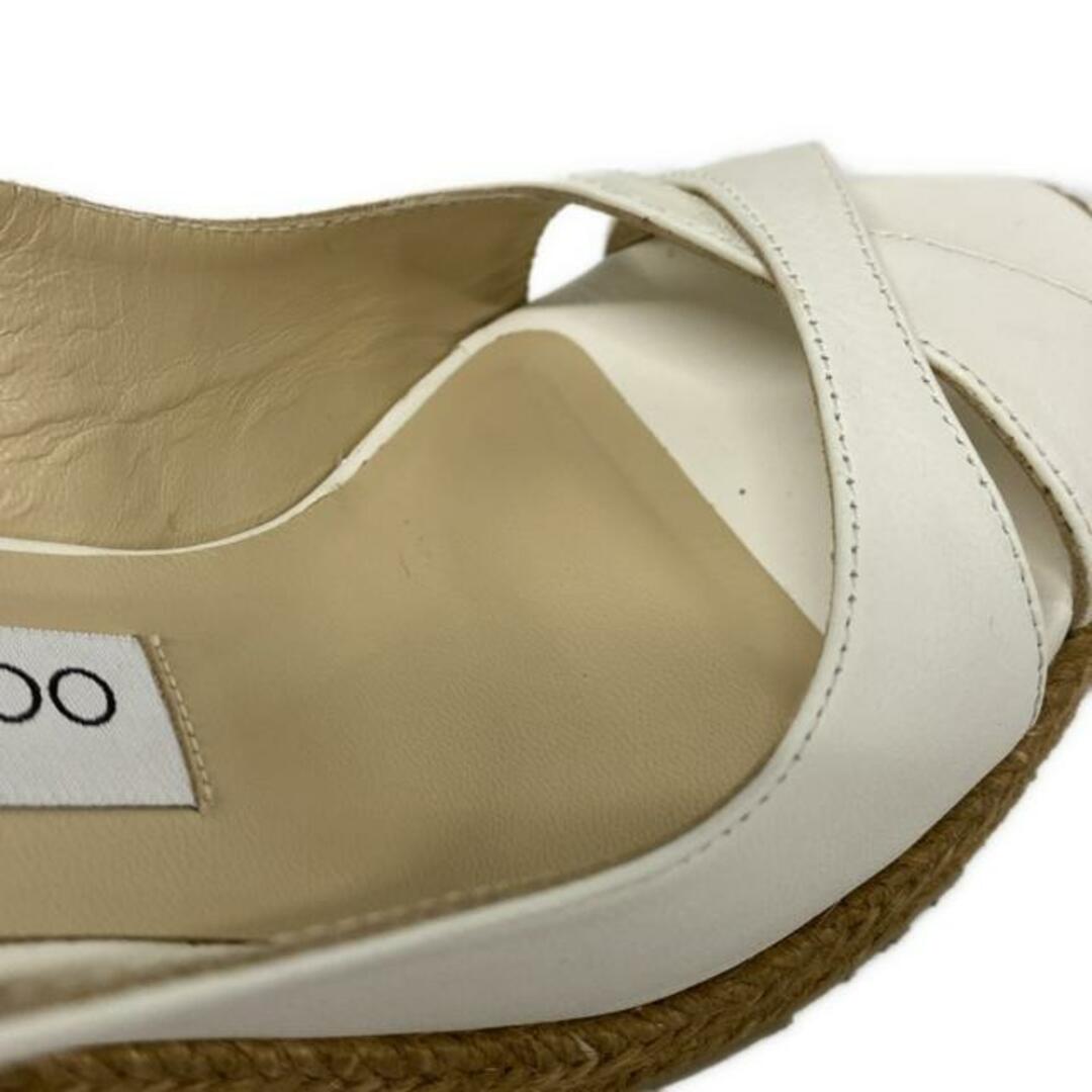 JIMMY CHOO - JIMMY CHOO(ジミーチュウ) サンダル 36美品 - 白 JIMMY CHOO - JIMMY CHOO(ジミーチュウ) サンダル 36美品 - 白