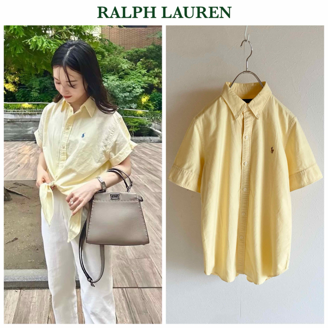 Ralph Lauren - ラルフローレン 半袖 ロゴ刺繍 オックスフォード Ralph Lauren - ラルフローレン 半袖 ロゴ刺繍 オックスフォード