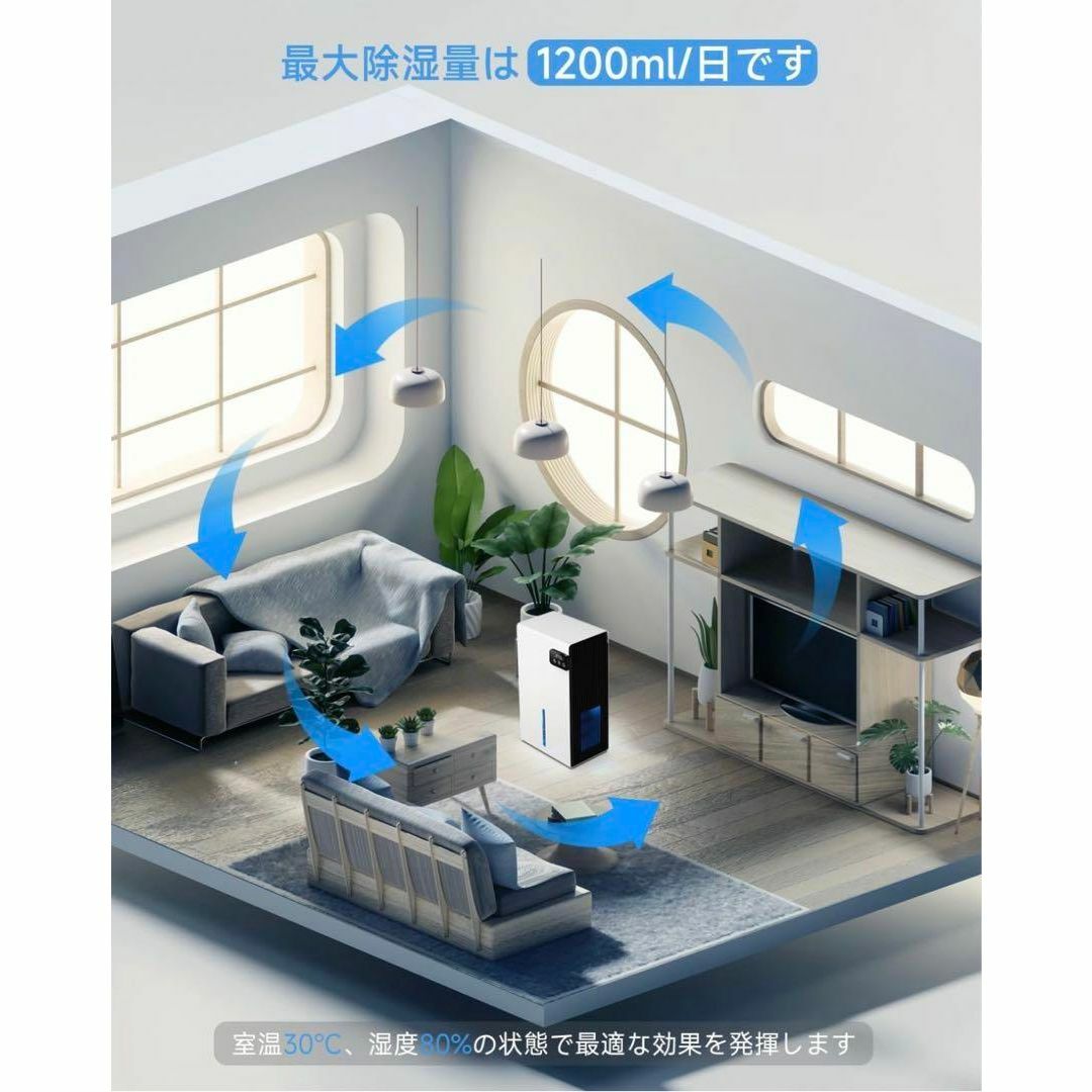 除湿機 小型 大容量2.8L除湿器 マイナスイオン 鉄筋20畳 /木造10畳 除湿機 小型 大容量2.8L除湿器 マイナスイオン 鉄筋20畳 /木造10畳