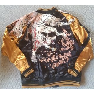 絡繰魂 - 【人気】絡繰魂 スカジャン リバーシブル バイカラー 絡繰魂 - 【人気】絡繰魂 スカジャン リバーシブル バイカラー