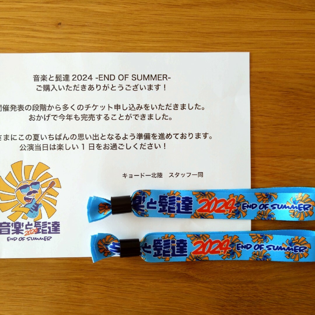 音楽と髭達 2024 チケット チケットの音楽(音楽フェス)の商品写真