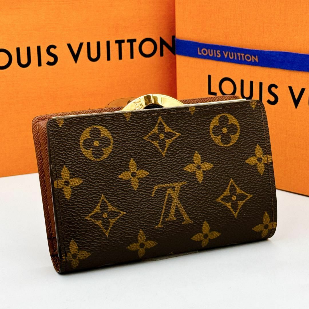 値下げ Louis Vuittonルイヴィトン ヴィエノワ ダミエ 折財布ガマ口 値下げ Louis Vuittonルイヴィトン ヴィエノワ ダミエ 折財布ガマ口