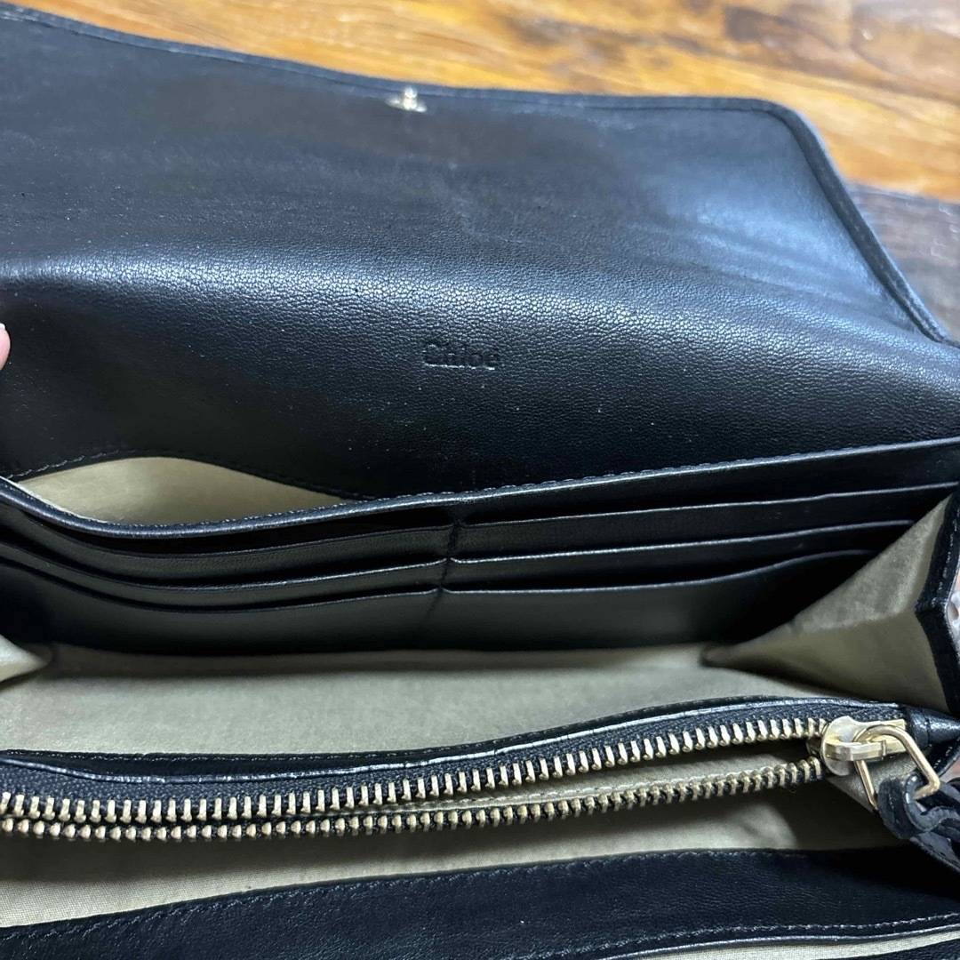 Chloe - Chloe 長財布 黒(ギャランティカード•箱あり)の通販 Chloe - Chloe 長財布 黒(ギャランティカード•箱あり)の通販