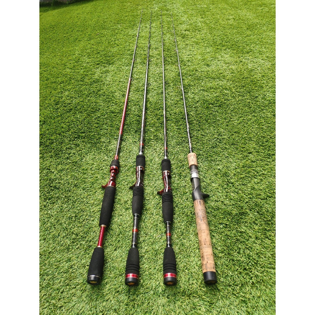 AbuGarcia - 【バス釣り 引退】ベイトロッド 4本セットの通販 by AbuGarcia - 【バス釣り 引退】ベイトロッド 4本セットの通販 by