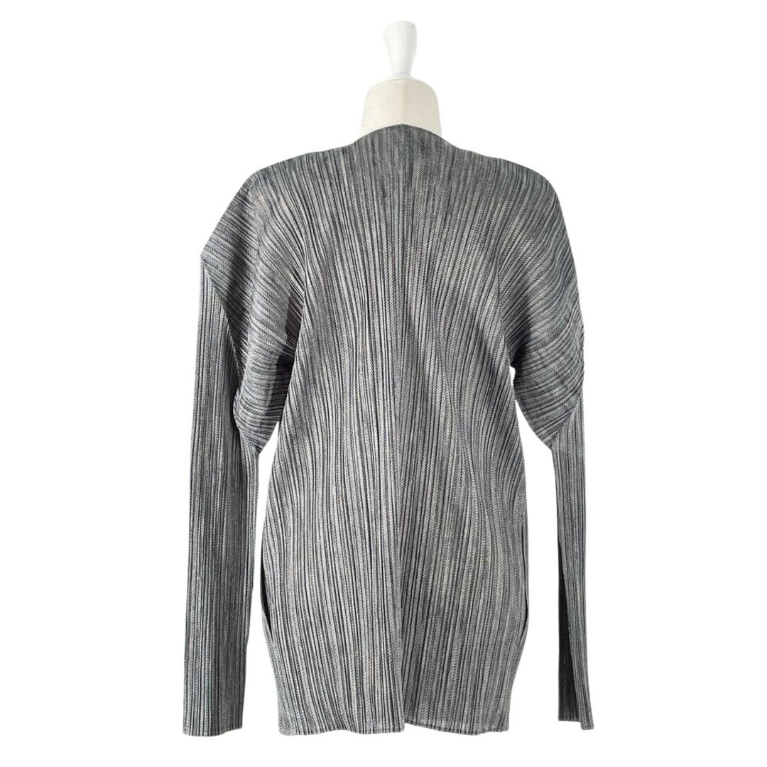 PLEATS PLEASE カーディガン イッセイミヤケ プリーツ加工 総柄 PLEATS PLEASE カーディガン イッセイミヤケ プリーツ加工 総柄