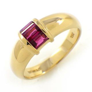 ティファニー(Tiffany & Co.)のティファニー Tiffany & Co. リング スタッキング 3ポイント バゲットカット ルビー K18YG 13号 【中古】(リング(指輪))