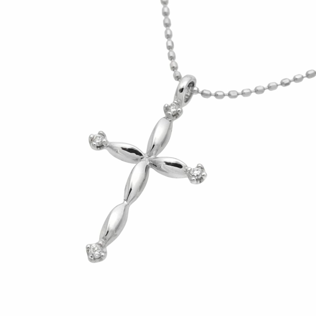 クロスデザインリバーシブルネックレス K18WG クロスデザインリバーシブルネックレス K18WG