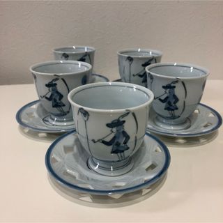 アリタヤキ(有田焼)の有田焼ティーカップ　アンティーク　ティーカップセット　5客(食器)