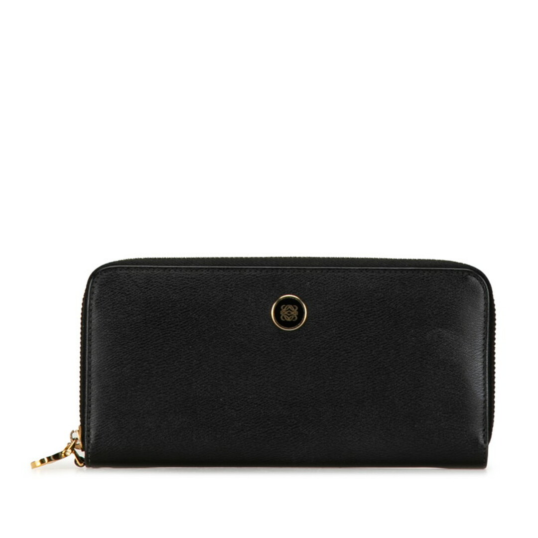 LOEWE - ロエベ アナグラム ラウンドファスナー 長財布 レザー LOEWE - ロエベ アナグラム ラウンドファスナー 長財布 レザー