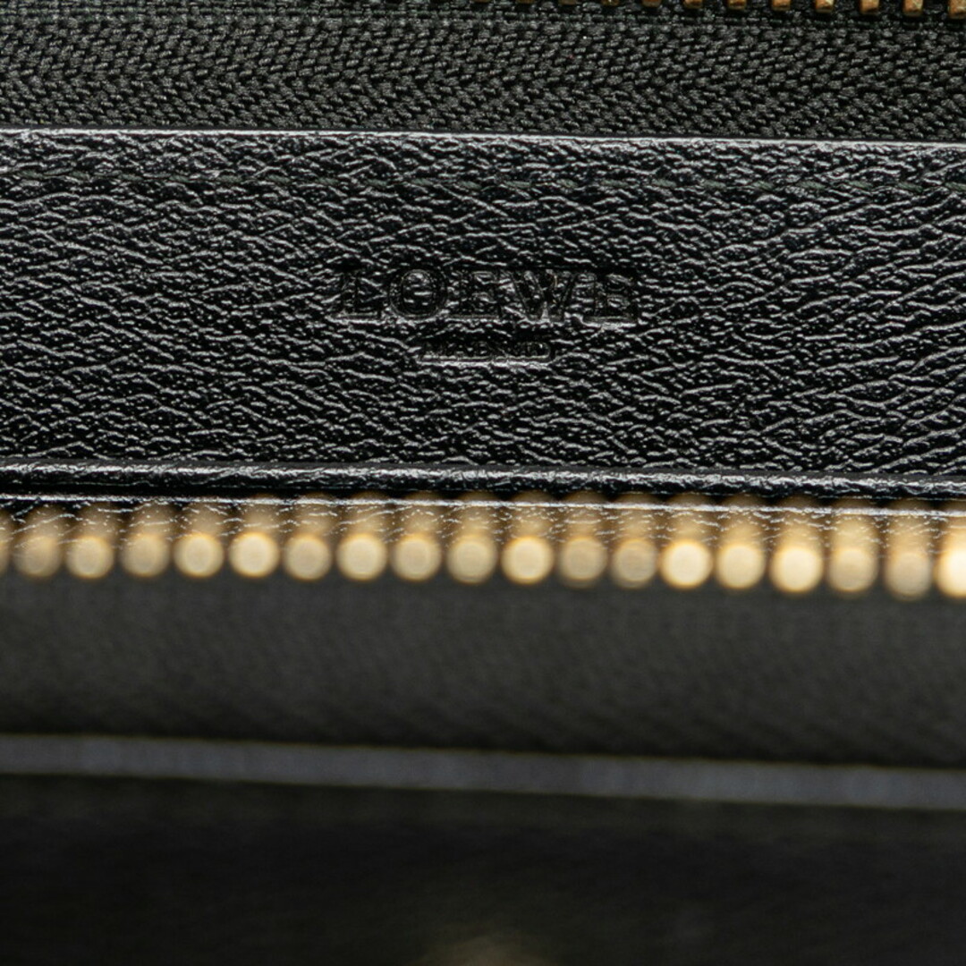LOEWE - ロエベ アナグラム ラウンドファスナー 長財布 レザー LOEWE - ロエベ アナグラム ラウンドファスナー 長財布 レザー